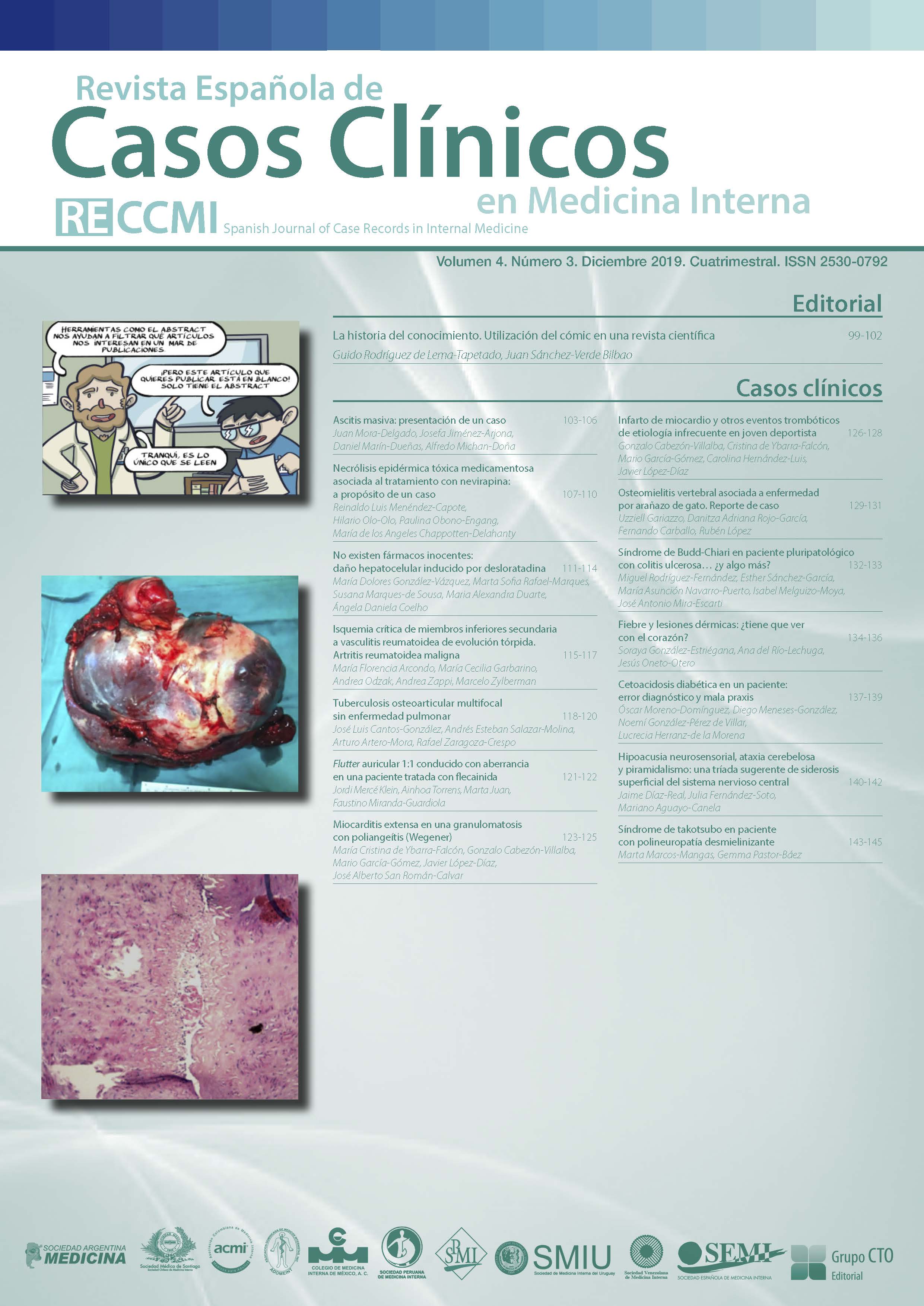 					Ver Vol. 4 (2019): Revista Española de Casos Clínicos en Medicina Interna. Suplemento 1: Grupo de Diabetes
				